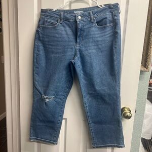 Sonoma Jean Denim Capri Crop Size 14